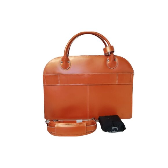 mcklein usa roseville ladies 15"h X 11"w rolling with detachable cowhide leather - Picture 7 of 10